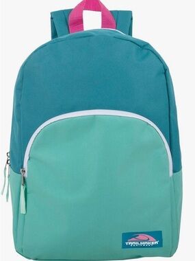 TRAILMAKER backpack Blue/Teal/Pink Color Block 15 Inch for Kids and Adults